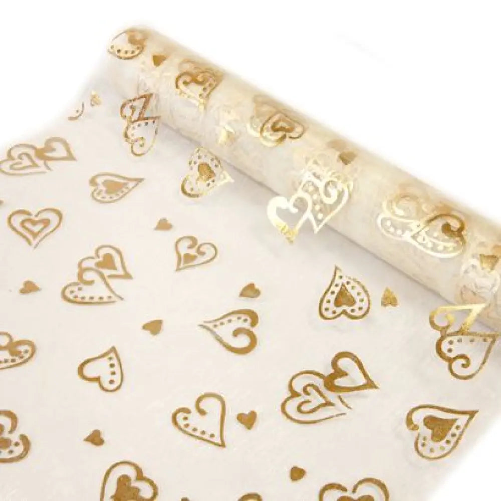 Chemin de Table 5m - Organza ''Cœurs''