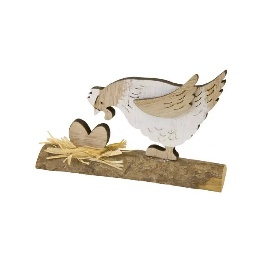 Déco de table "Poule de Pâques" 11x8x2cm