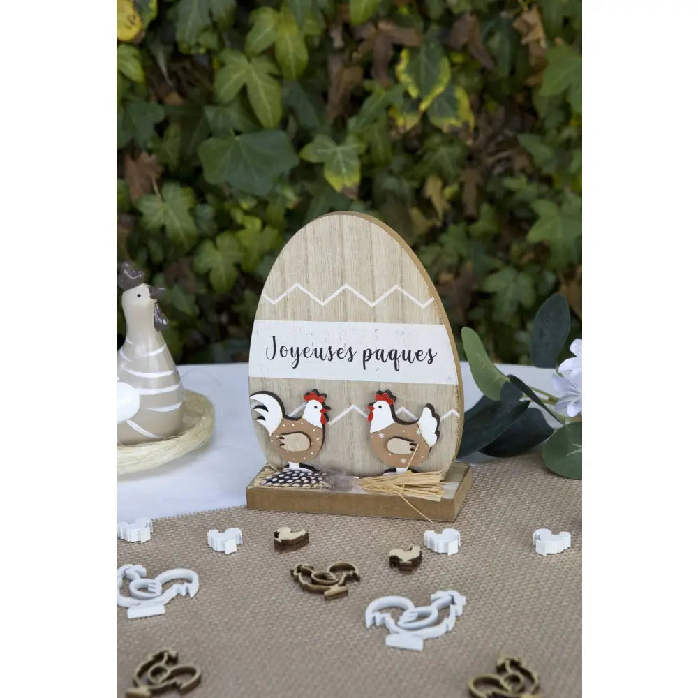 Déco de table "Oeufs de Pâques" 10x14x4,5cm
