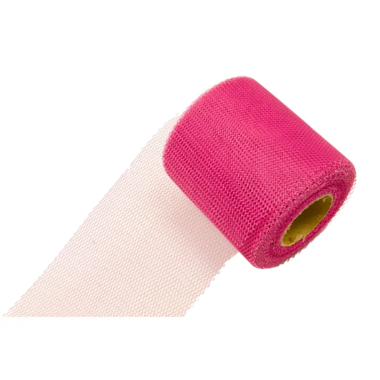 Tulle H8cm - 20m - Fuchsia