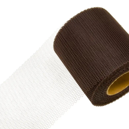 Tulle H8cm - 20m - Marron