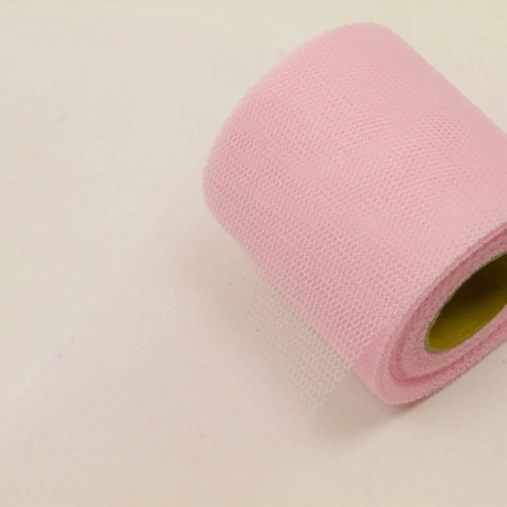 Tulle H8cm - 20m - Rose