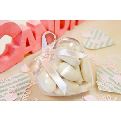 Ruban satin blanc - 25 m x 6 mm