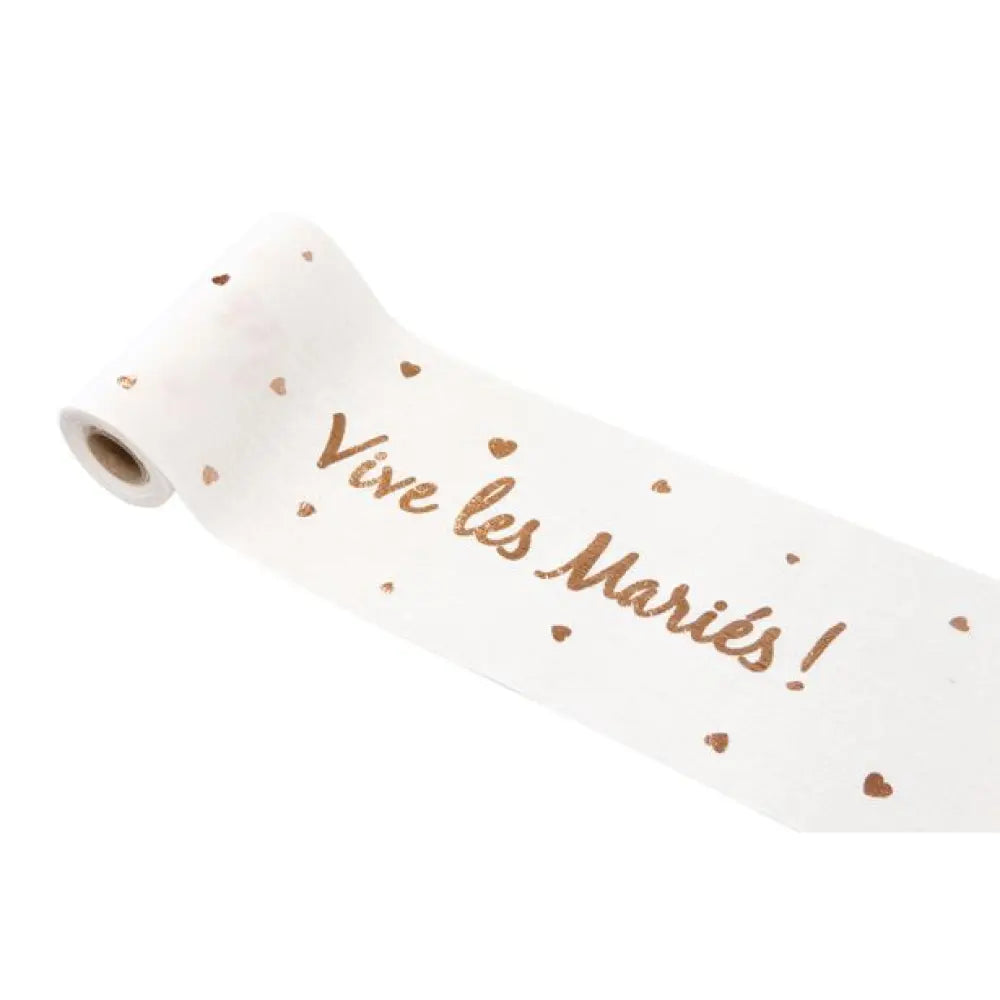 Sur Chemin de Table "Vive les Mariés" - Rose Gold
