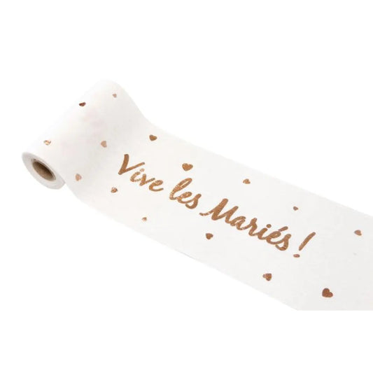 Sur Chemin de Table "Vive les Mariés" - Rose Gold
