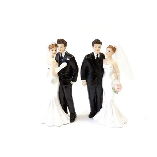 Sujet en Résine - Couple Mariés (Coloris au choix)