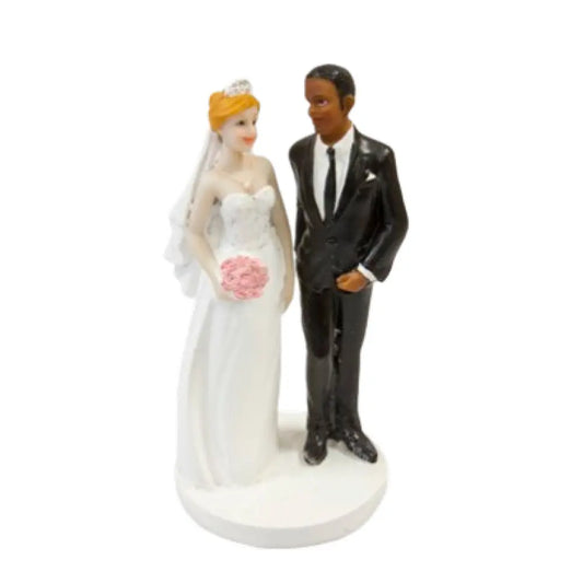 Sujet en Résine - "Couple Mariés" - 16cm