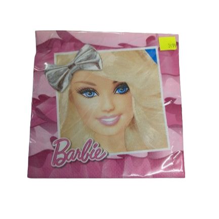 15 Serviettes Papier 33x33cm - Barbie