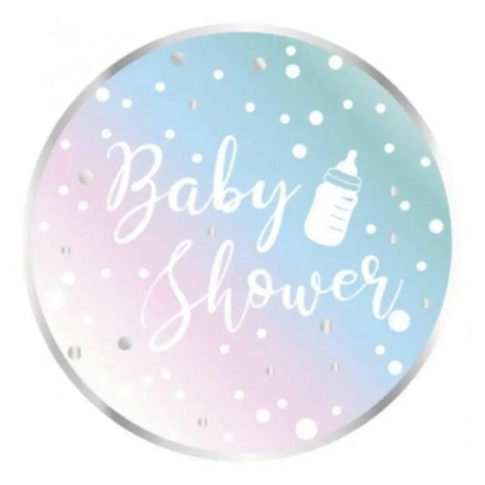 8 Assiettes en Carton D23cm - Baby Shower