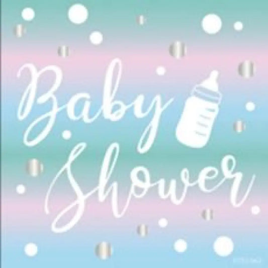 20 Serviettes en Papier 33x33cm - Baby Shower