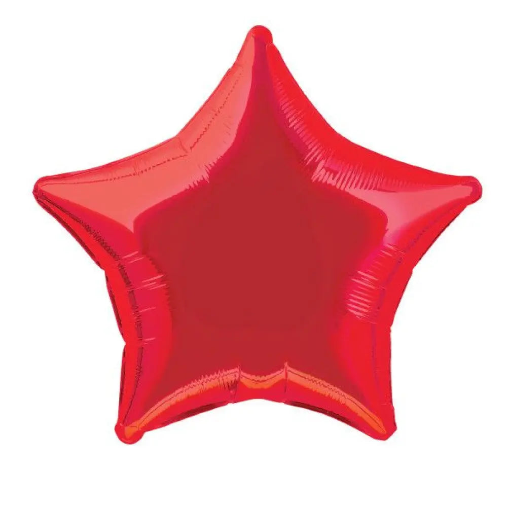 Ballon Alu Etoile 50cm - Rouge