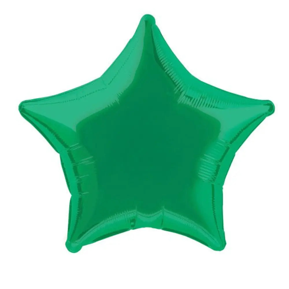 Ballon Alu Etoile 50cm - Vert Bouteille