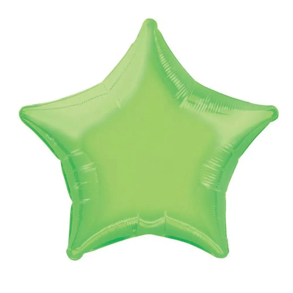 Ballon Alu Etoile 50cm - Vert Pomme