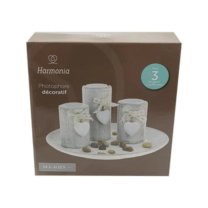 Photophore Décoratif - 24,3x12,5cm