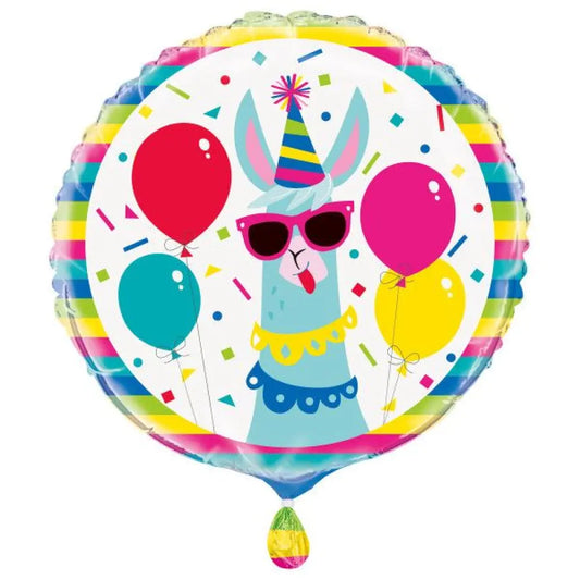Ballon Alu 45cm - Lama Birthday
