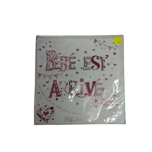 Carte ''Bébé est Arrivé'' Fille