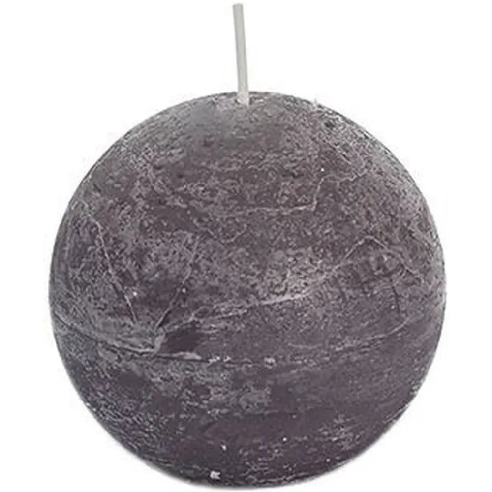 Bougie Ronde Taupe - Ø7,5cm