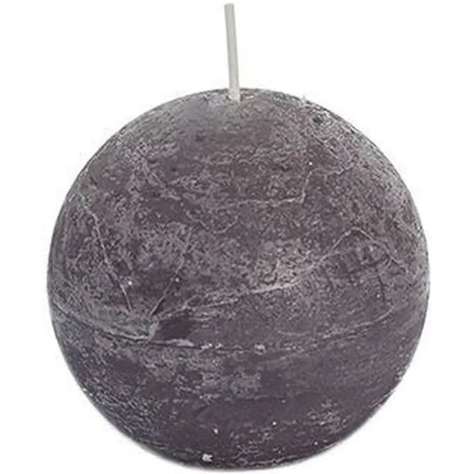 Bougie Ronde Taupe - Ø7,5cm