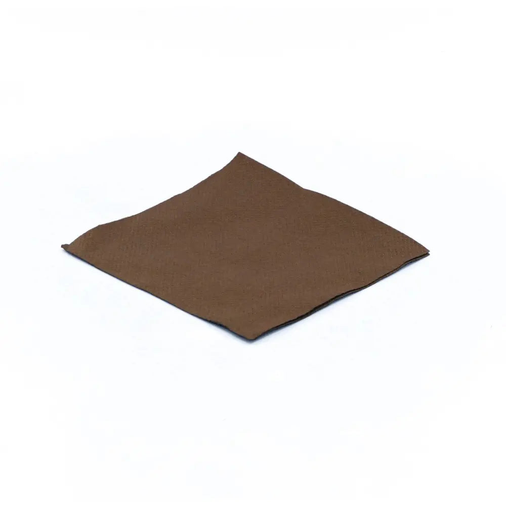100 Serviettes Micro-Point - 20x20cm - Chocolat