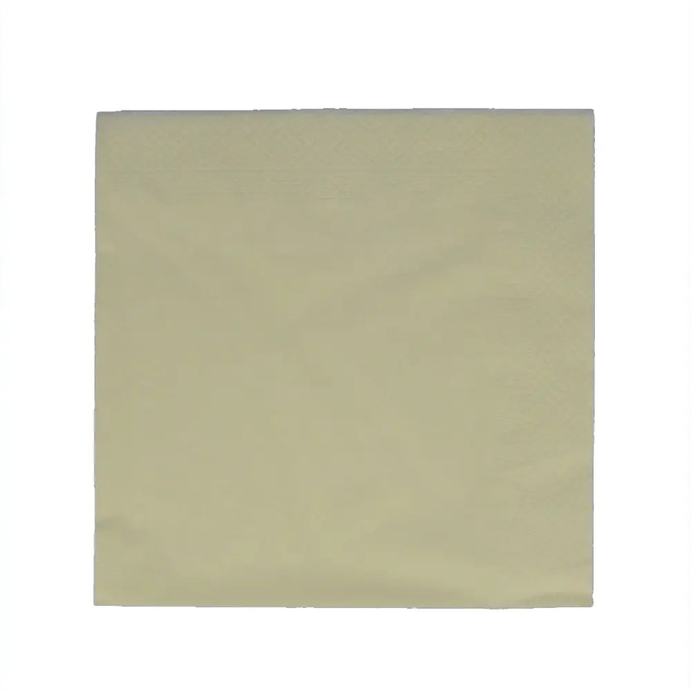 50 Serviettes en Papier 2 Plis - 38x38cm - Ivoire