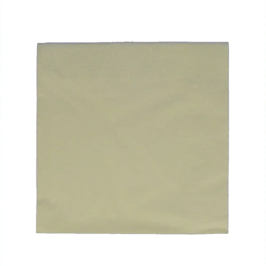 50 Serviettes en Papier 2 Plis - 38x38cm - Ivoire