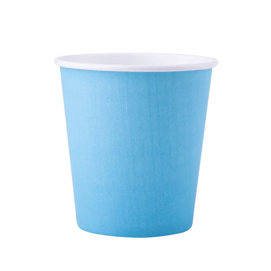 20 Gobelets en Carton  20cl ''Fiesta'' - BLEU PASTEL