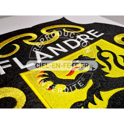 Ecusson Brodé Feutrine "Flandre" (Grand - L - 15x20 cm)