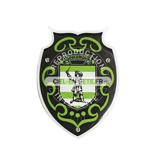 Pin's Lumineux "Blason JBRayé Vert" (4,1x5,5 cm)