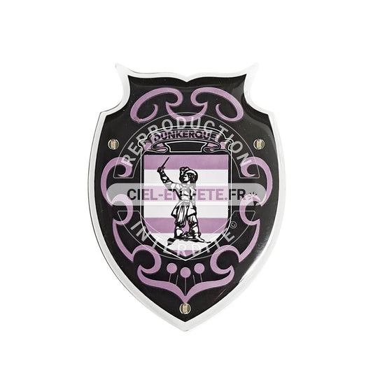 Pin's Lumineux "Blason JBRayé Violet" (4,1x5,5 cm)