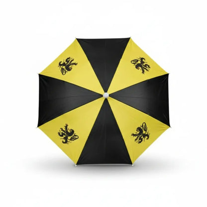 Parapluie Jaune/Noir ( Lion des Flandres ) (NON EXPÉDIABLE)