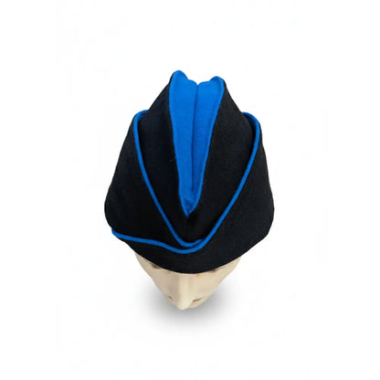 Calot Noir - Liseré Turquoise - Soufflet Turquoise - Taille 58