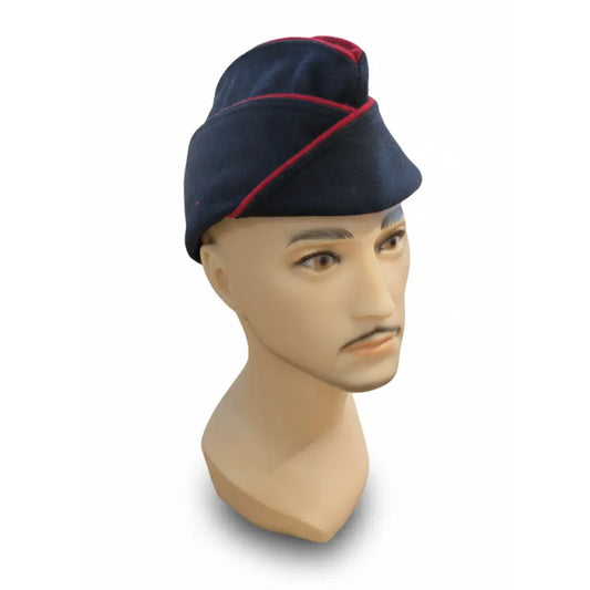 Calot Bleu Marine - Liseré Rouge - Soufflet Rouge - Taille 59