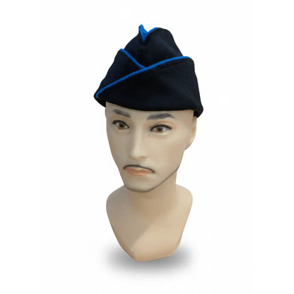 Calot Noir - Liseré Turquoise - Soufflet Turquoise - Taille 59