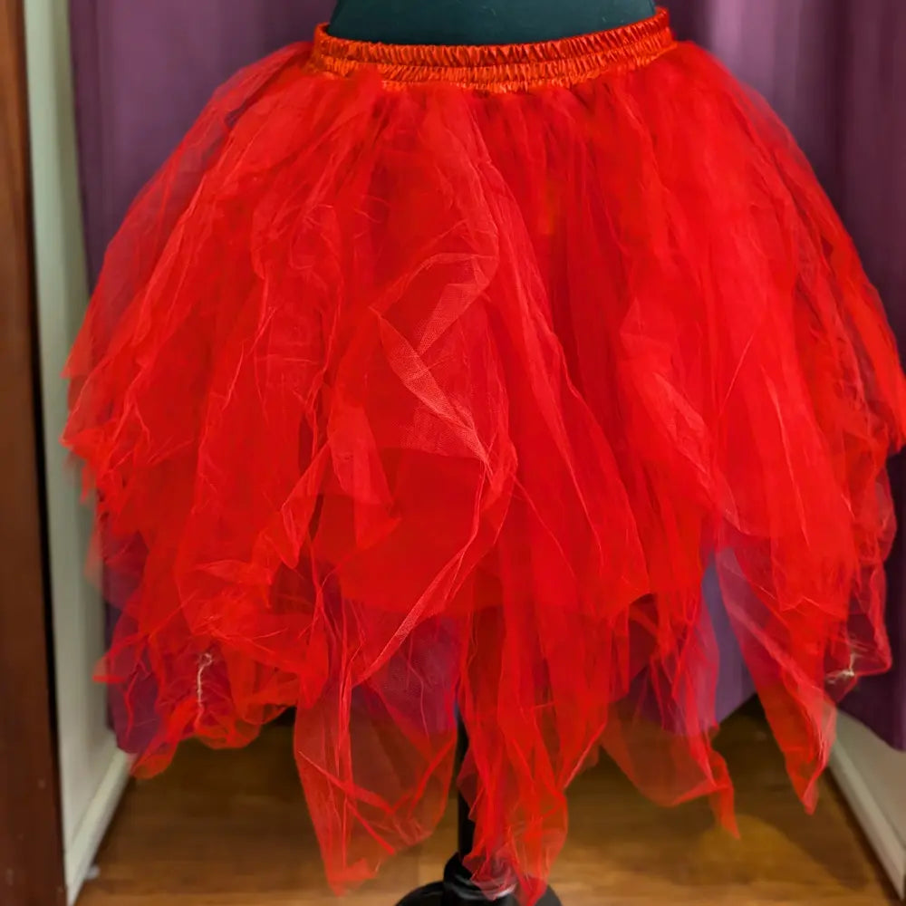 Jupe en Tulle,  Tutu Rouge - L/XL - T46