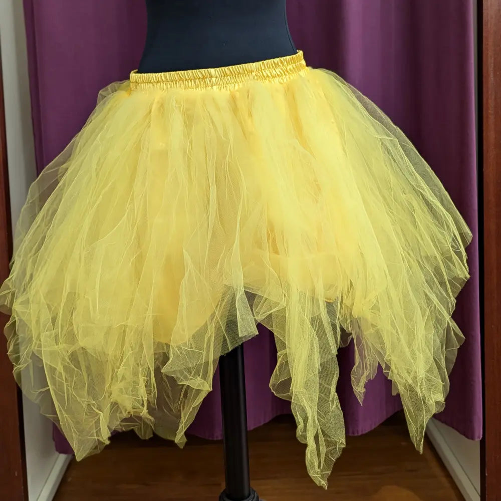 Jupe en Tulle,  Tutu Jaune - L/XL - T46