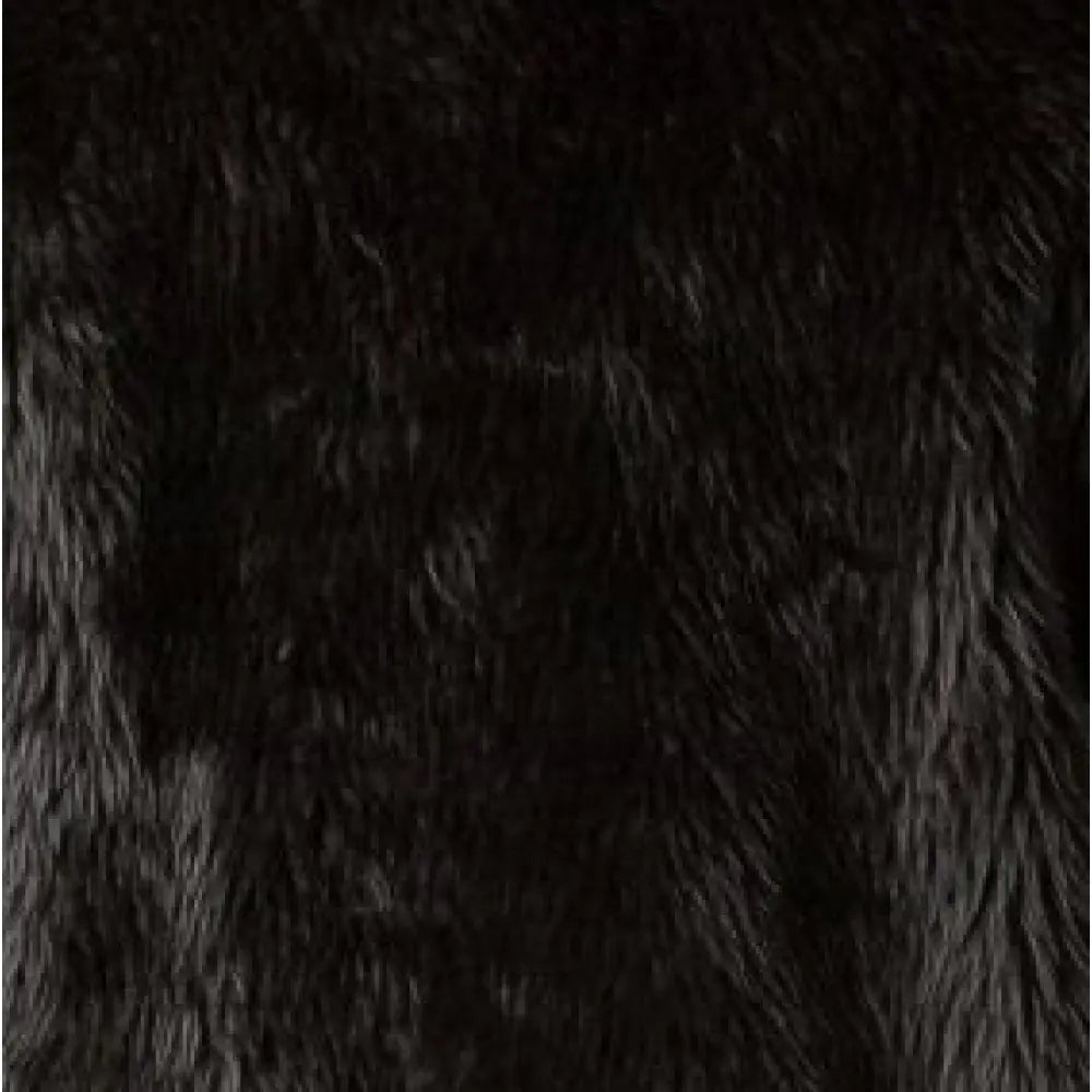 Jupe Fourrure Noir Adulte Taille XS (Poil long)