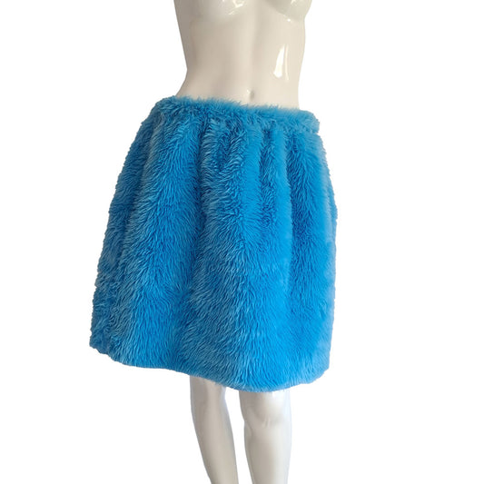 Jupe Fourrure Bleu Ciel Adulte Taille XXL (Poil long)