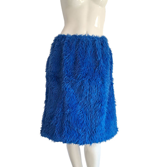 Jupe Fourrure Bleu Adulte Taille XXL (Poil long)