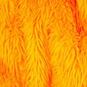 Jupe Fourrure Orange Fluo XXL (Poil long)