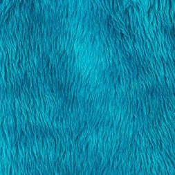 Jupe Fourrure Bleu Turquoise S/M (Poil long)