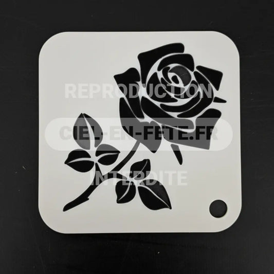Pochoir "Rose" (Motif : 50x70)