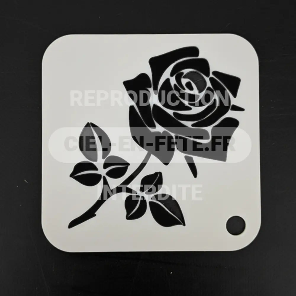 Pochoir "Rose" (Motif : 50x70)