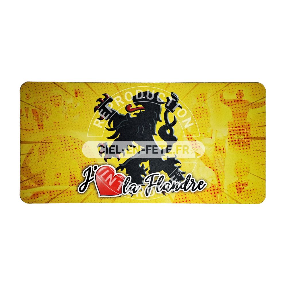 Tapis de Bar 39 x 19,5 cm - J'aime la Flandre