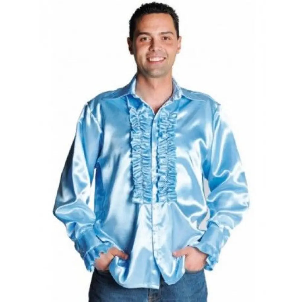 Chemise Disco Bleu Ciel - L