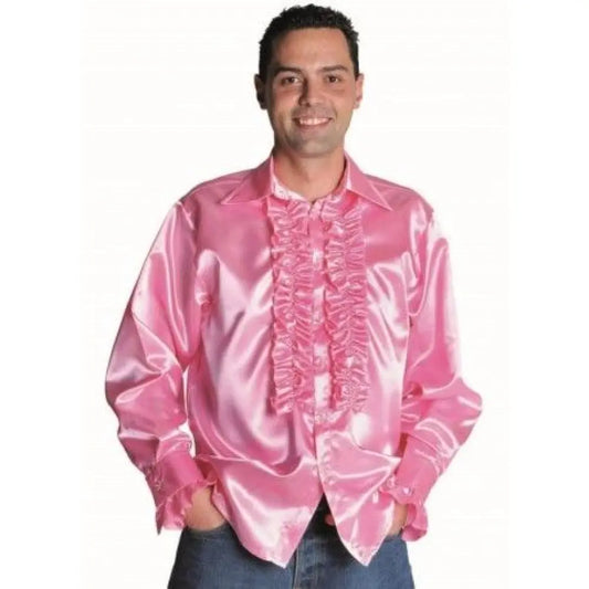 Chemise Disco Rose Clair - XL