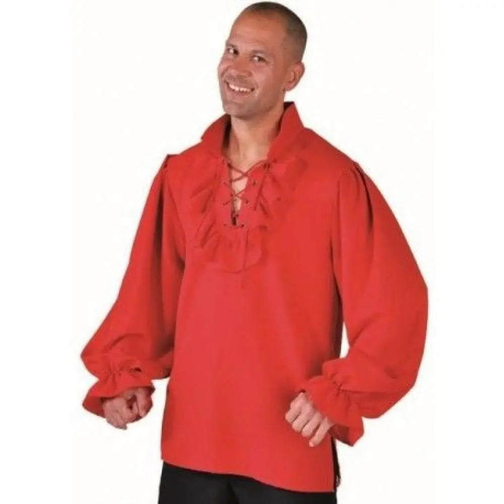 Chemise Pirate Adulte Rouge - M