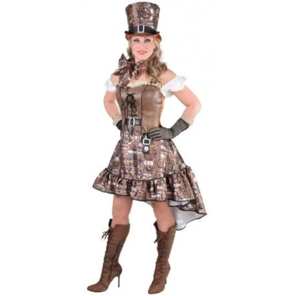 Costume Femme Rose Steampunk - S