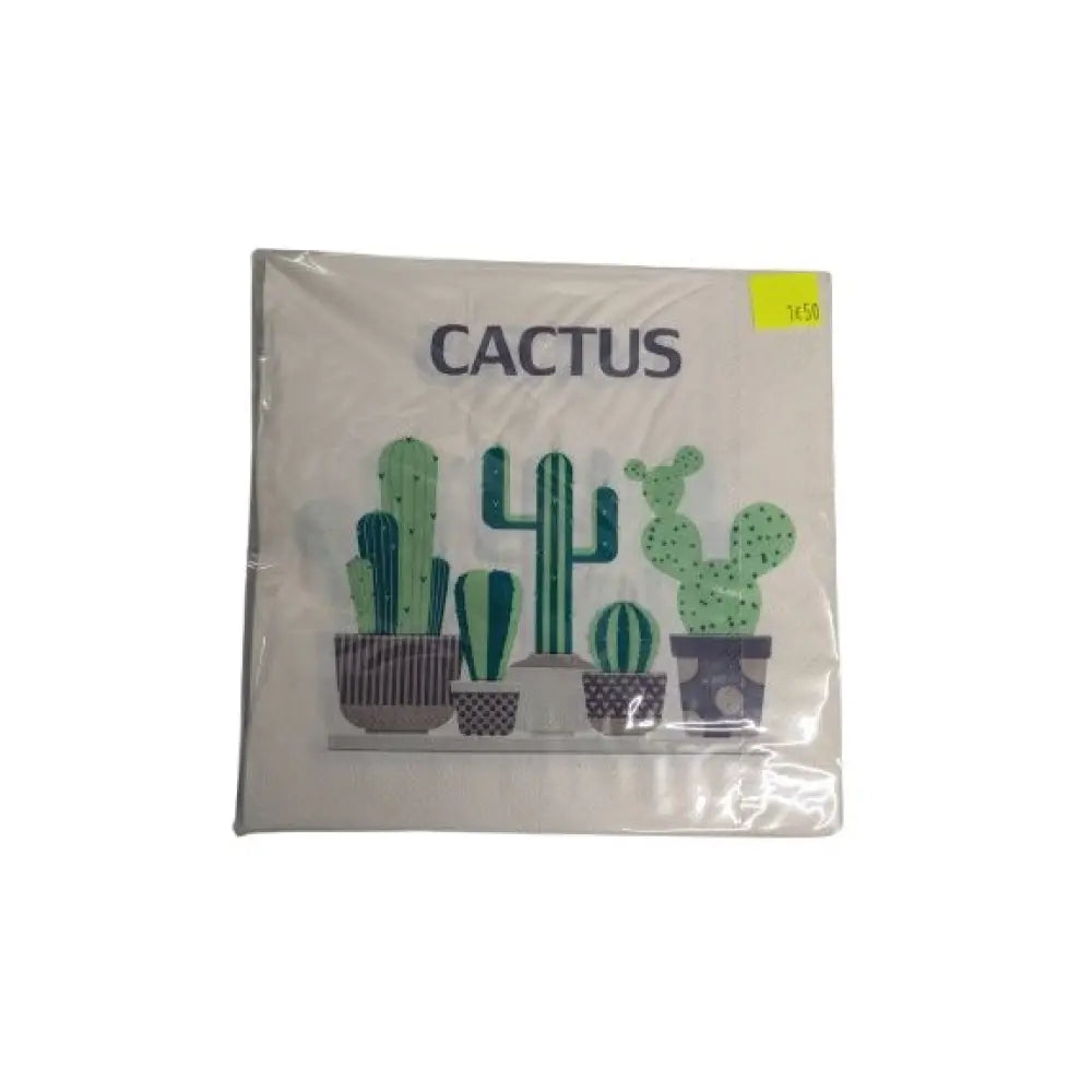 20 Serviettes 33x33cm - Cactus