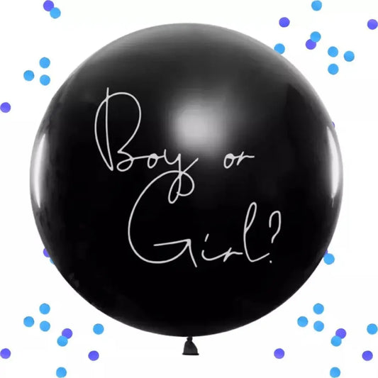 Ballon avec Confetti ''Gender Reveal''  - Garçon - 1m