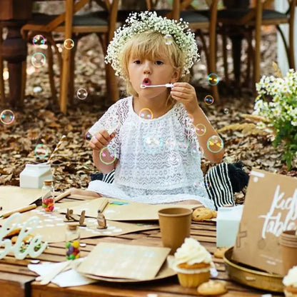 Bulles de Savon, en forme de Cœur Blanc